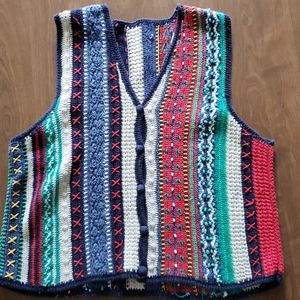 70s themed sweater vest